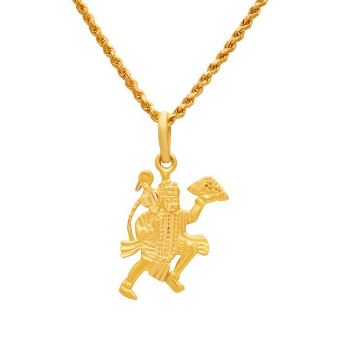 God Hanuman's Blessing Pendant with Free Gold Coin