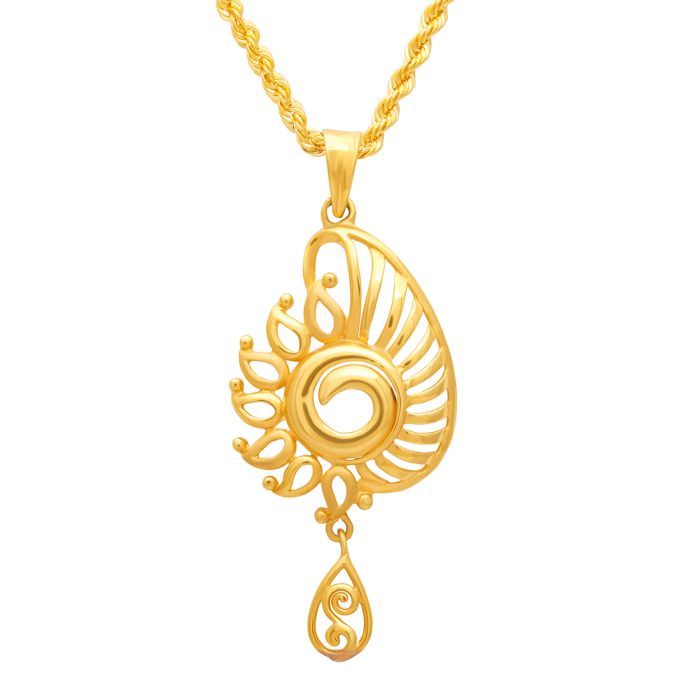 Gold Pendant with Free Gold Coin