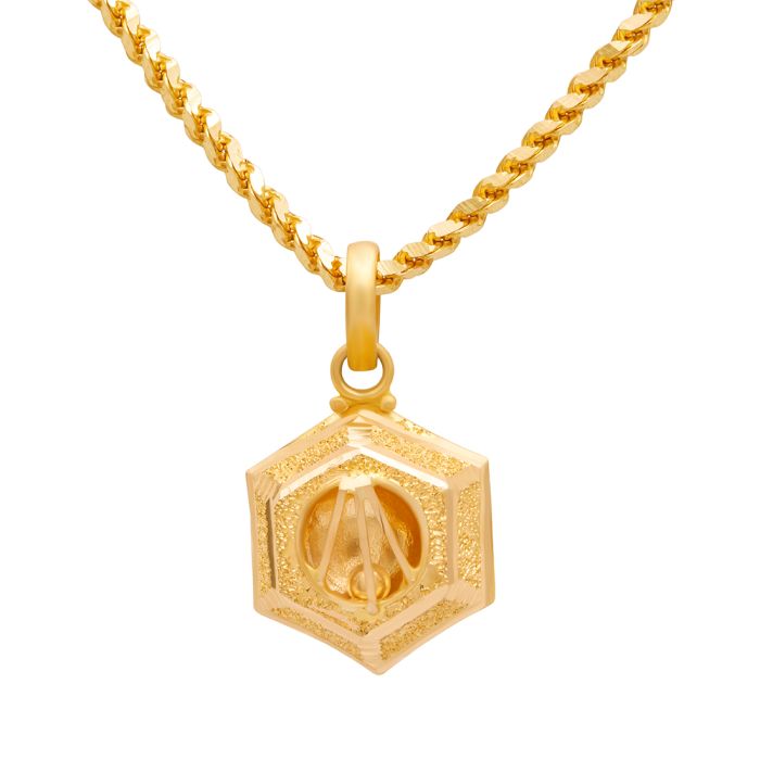 Gold Pendant with Free Gold Coin