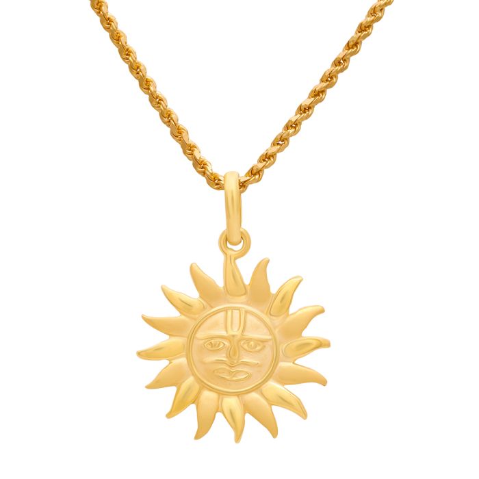 Sunfire Elegance Gold Pendant