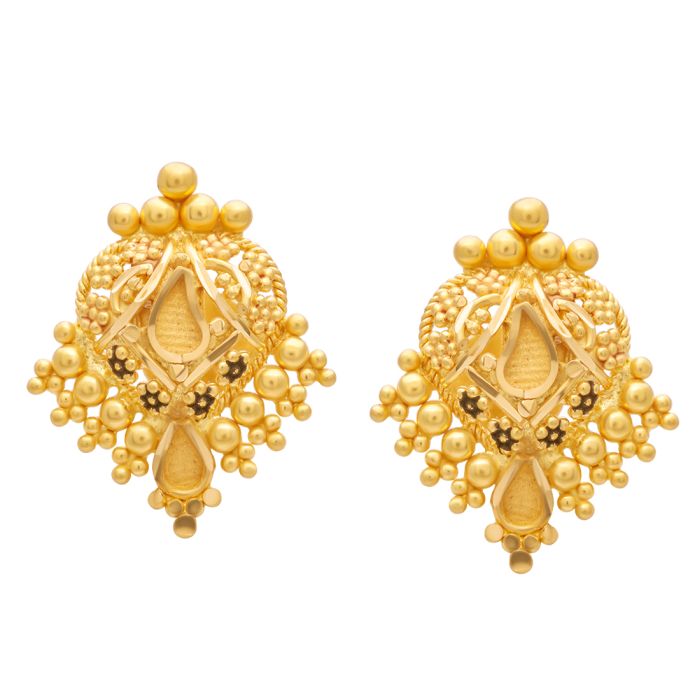 Gold Earring with Free Gold Coin