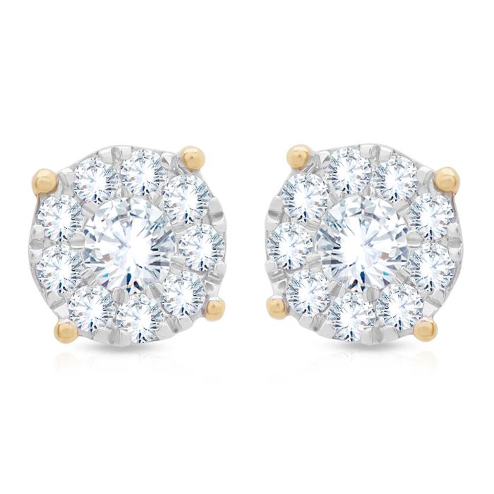 Shine On Diamond Earring with Free Gold Coin