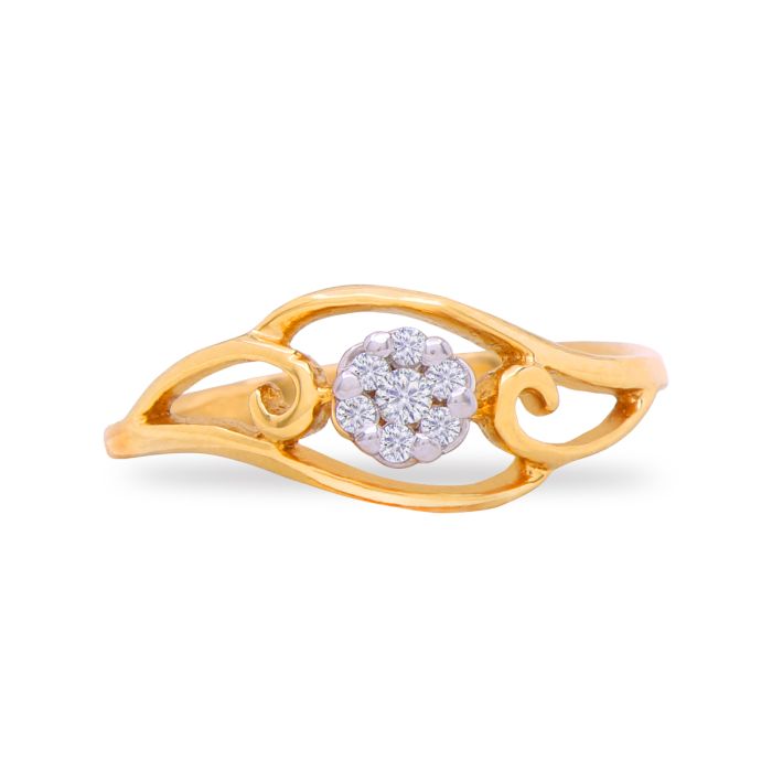 Casual Diamond Ring with Free Gold Coin