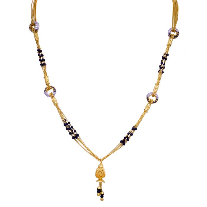 Gold Mangalsutra with Free Gold Coin