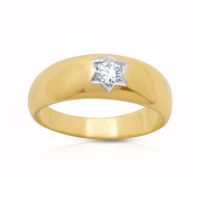 Star Diamond Engagement Ring