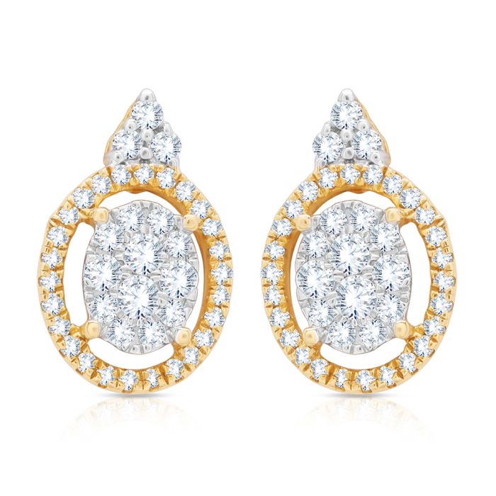 Eliza Diamond Earring with Free Gold Coin