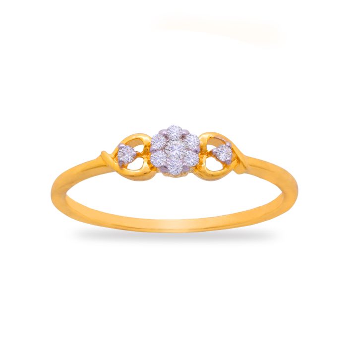 Elen Cluster Diamond Ring with Free Gold Coin