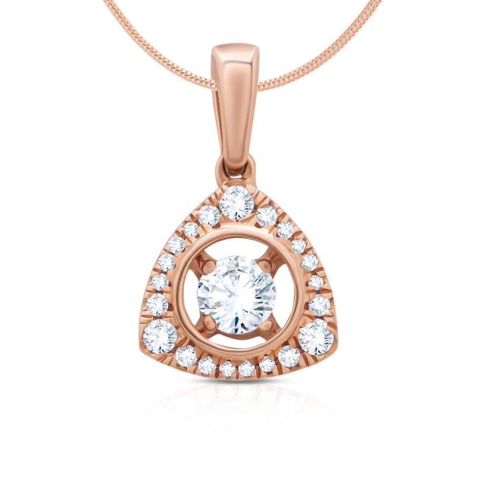 Ek Tara Diamond Pendant with Free Gold Coin