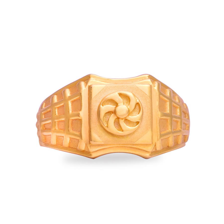 Gold  Ring For Men with Free Gold Coin