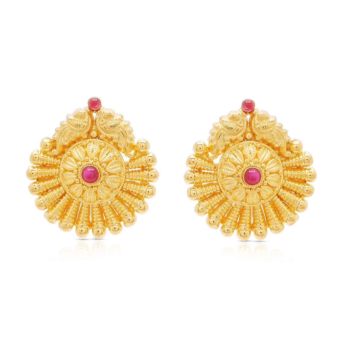 Gold Earrings with Free Gold Coin