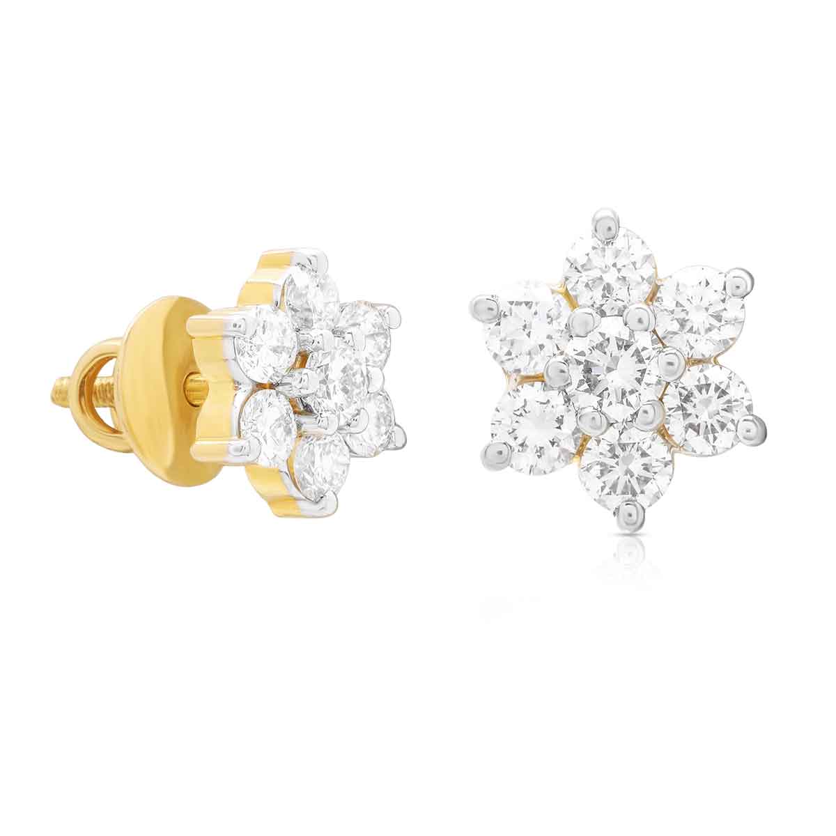 Diamond Earring For Women with Free Gold Coin