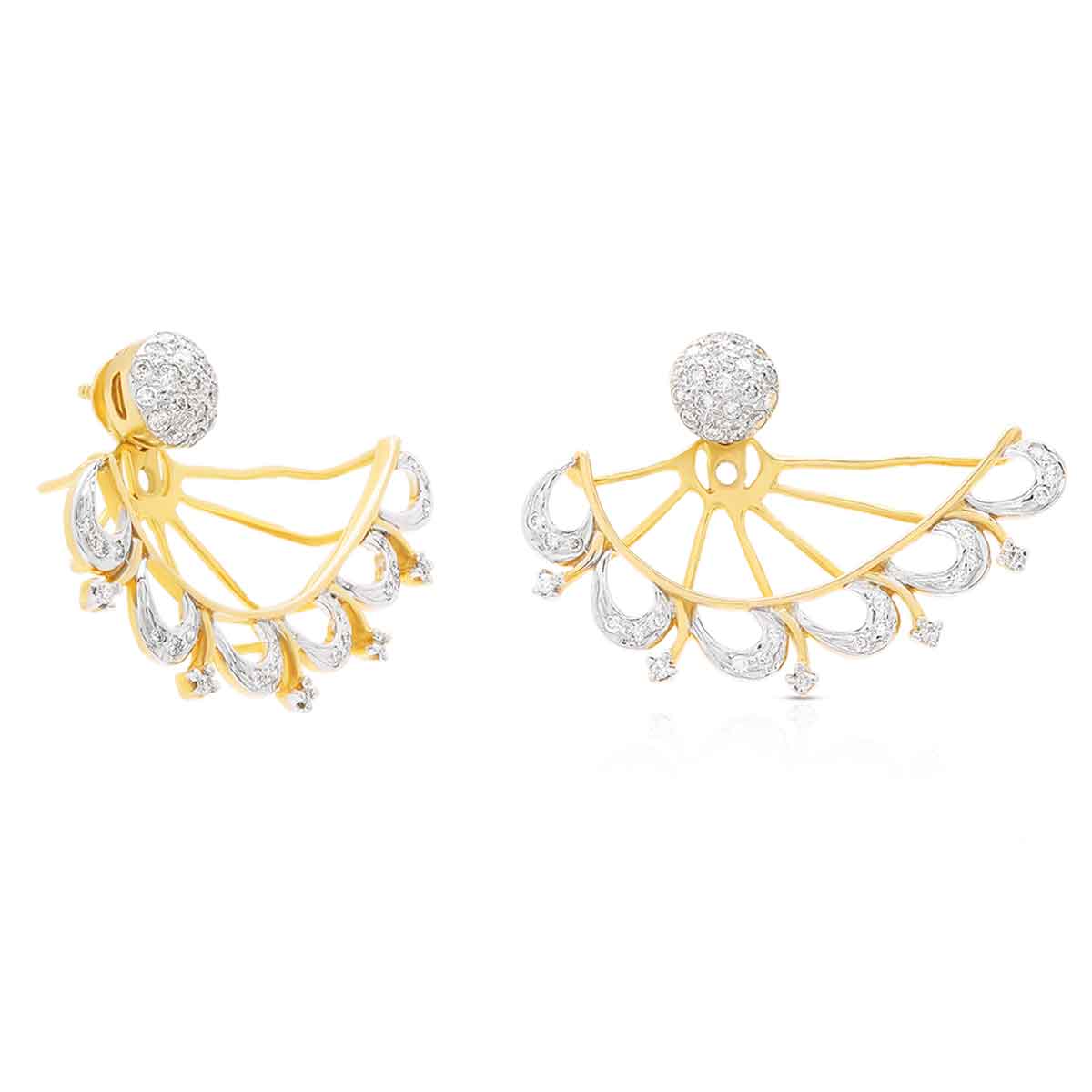 Diamond Earring For Women with Free Gold Coin