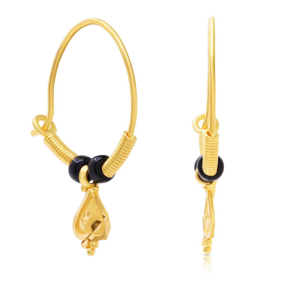 Gold Earring with Free Gold Coin