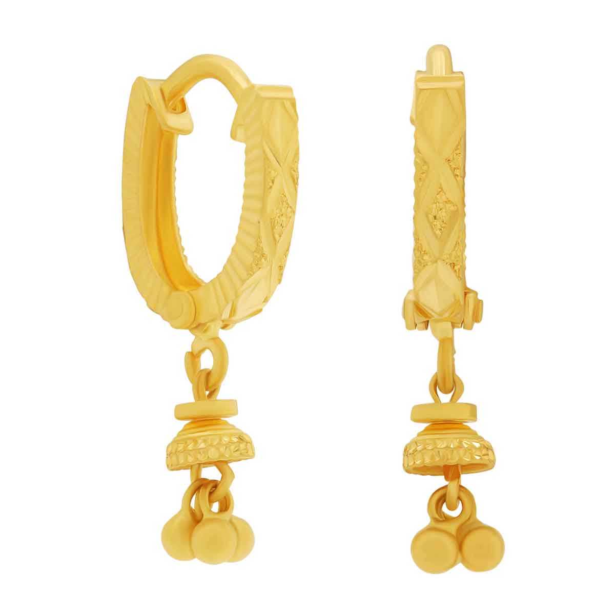 Gold Earring For Women with Free Gold Coin