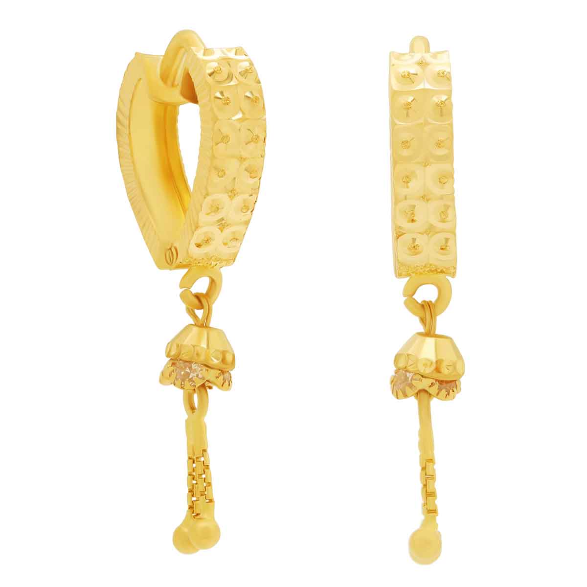 Gold Earring For Women with Free Gold Coin