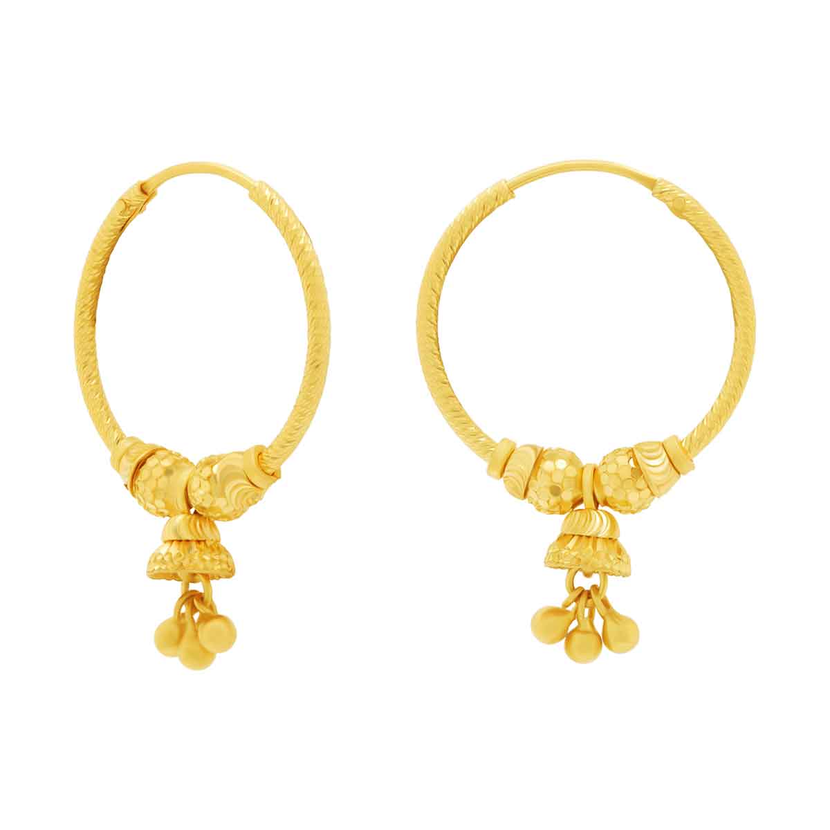 Gold Earring For Women with Free Gold Coin