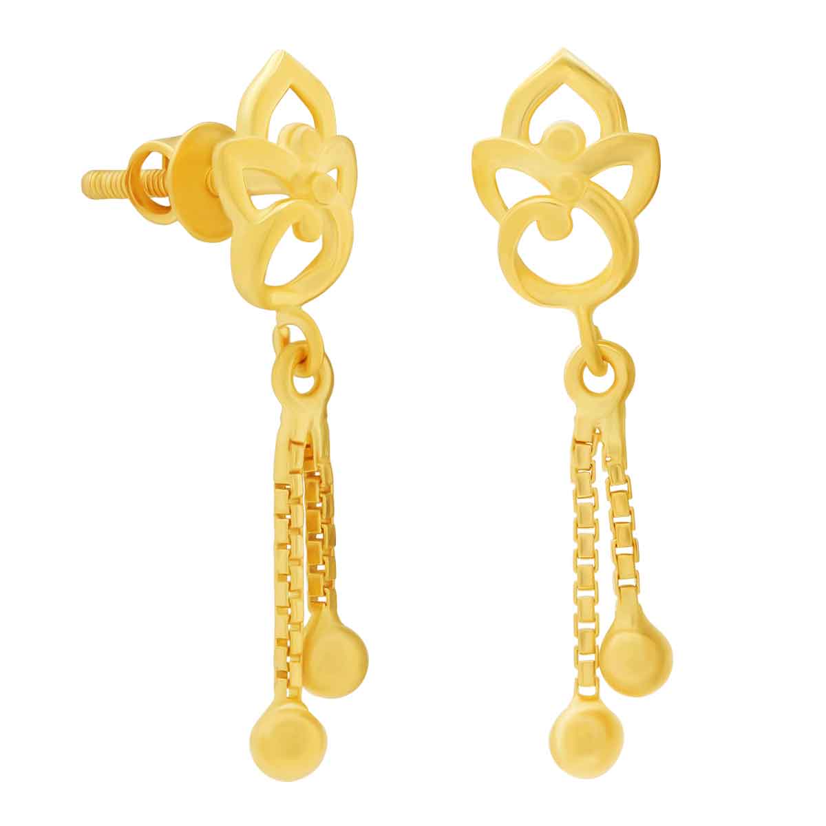 Gold Earring For Women with Free Gold Coin