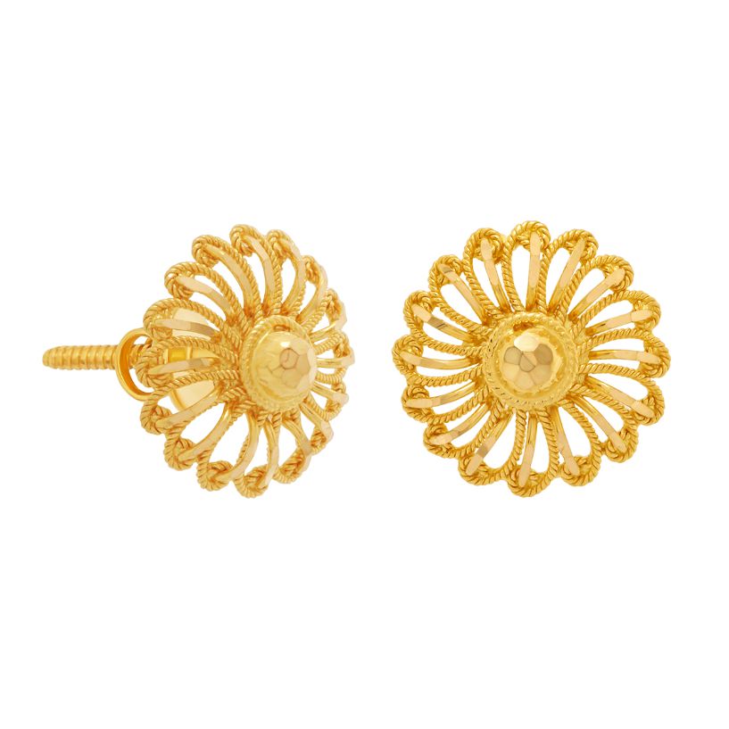 Gold Earring For Women with Free Gold Coin