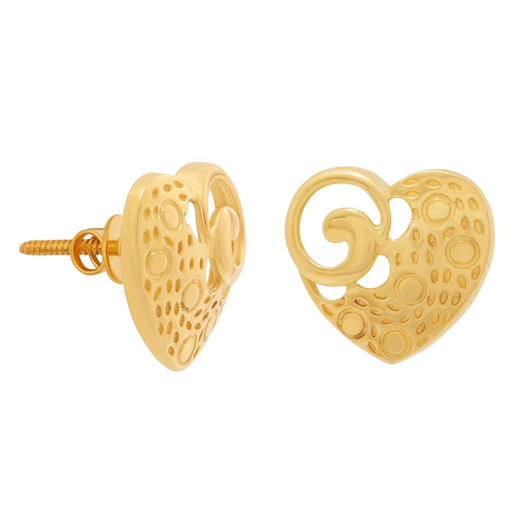 Gold Earring For Women with Free Gold Coin