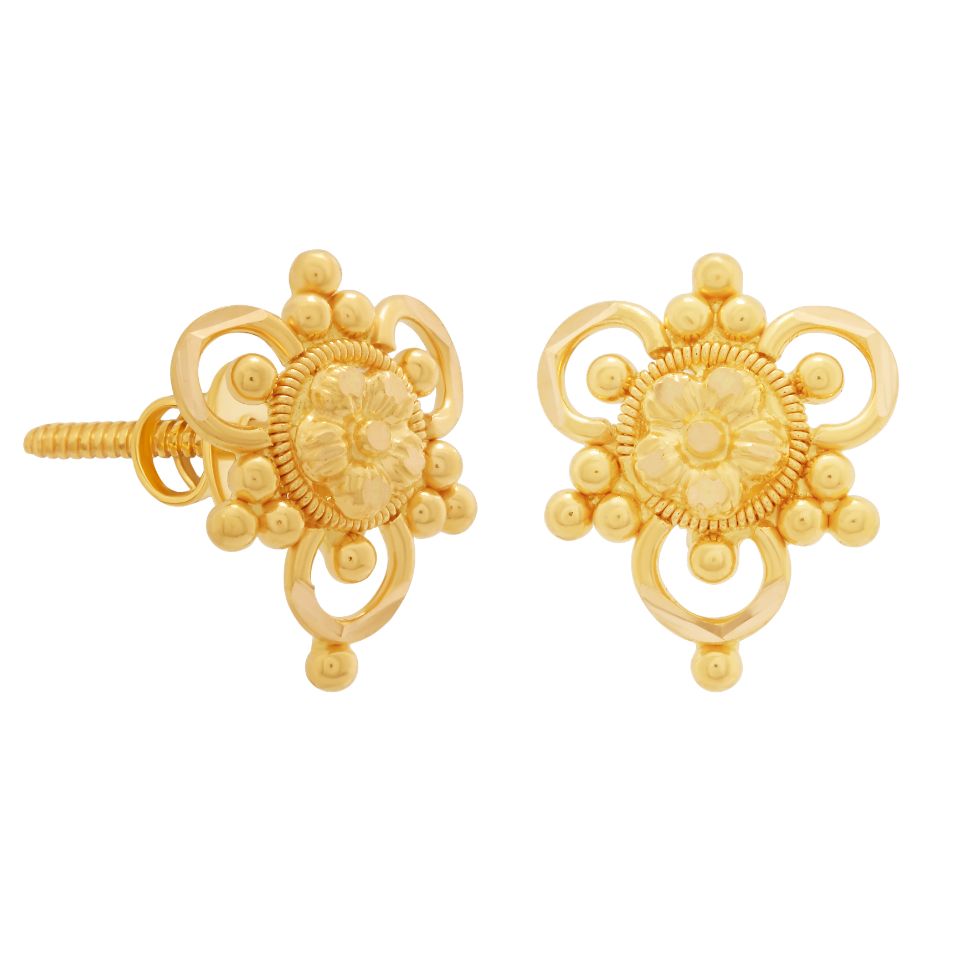 Gold Earring For Women with Free Gold Coin