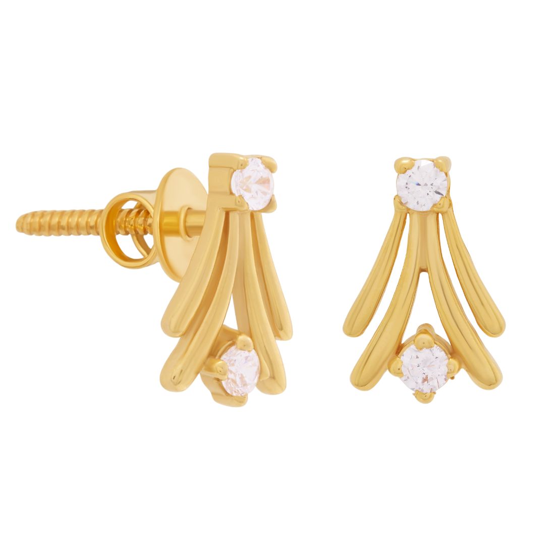 Gold Earring For Women with Free Gold Coin