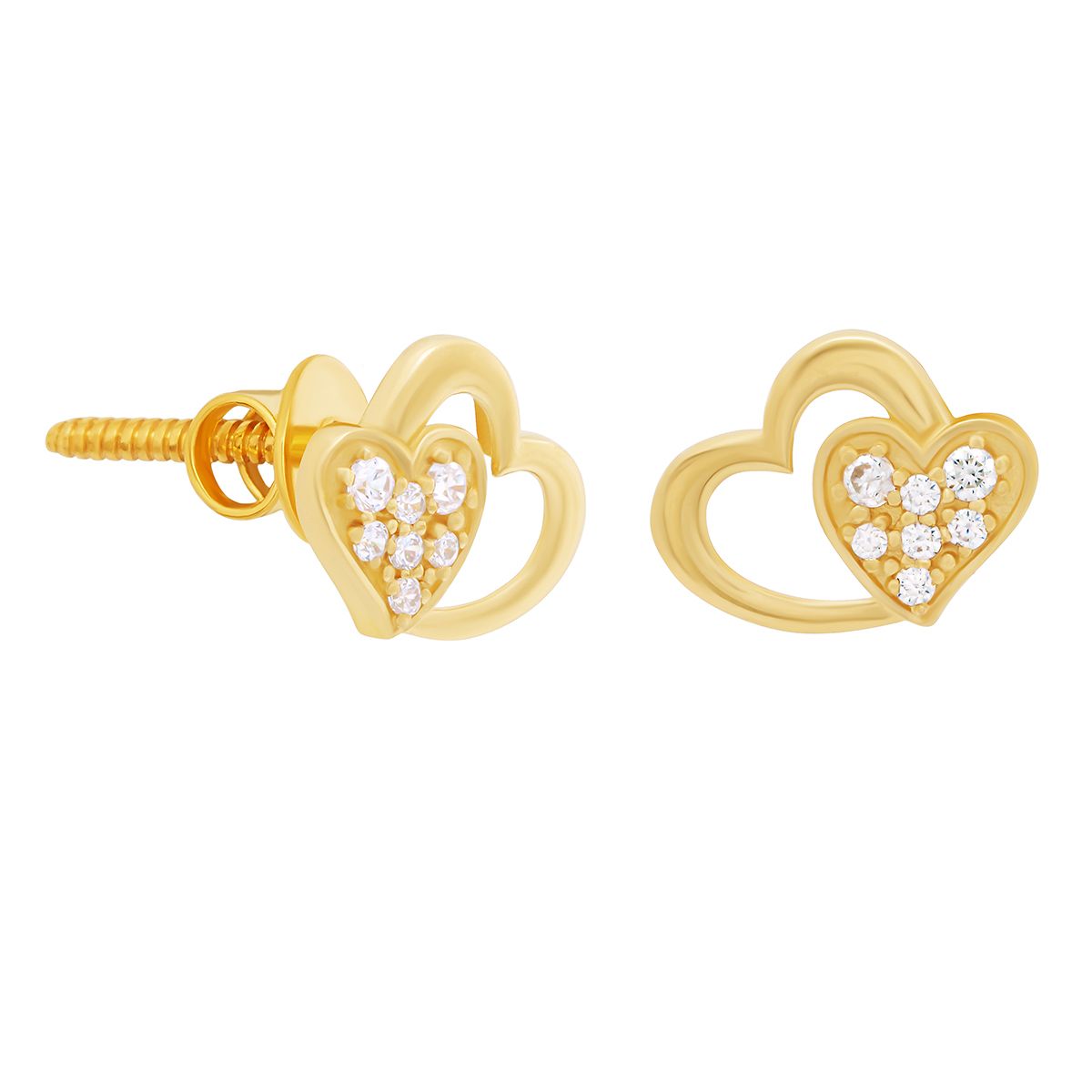 Gold Earring For Women with Free Gold Coin