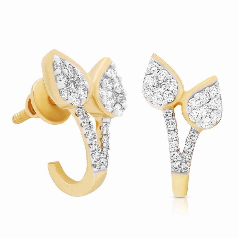 Diamond Earring For Women with Free Gold Coin