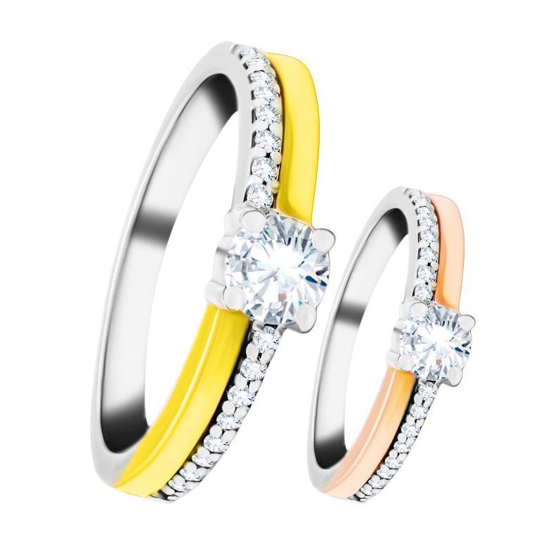 Couple Ring with Free Gold Coin