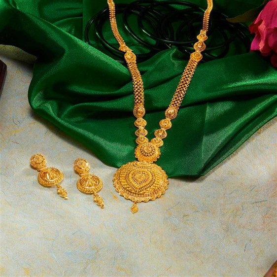 Gold Necklace Set For Women with Free Gold Coin