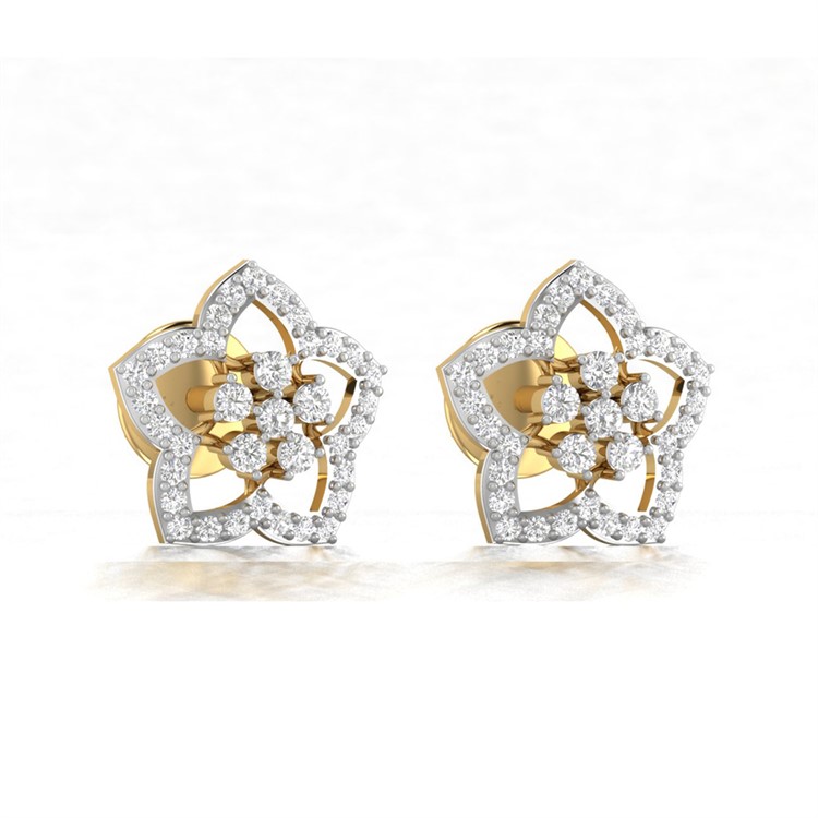 Diamond Earring For Women with Free Gold Coin