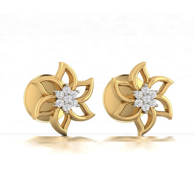 Diamond Earring For Women with Free Gold Coin