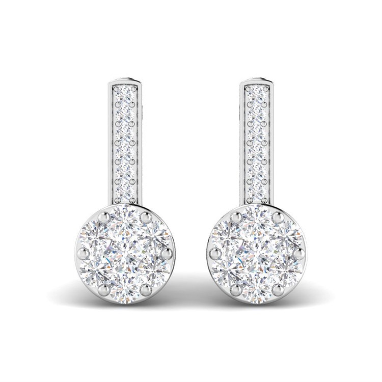 Diamond Earring For Women with Free Gold Coin