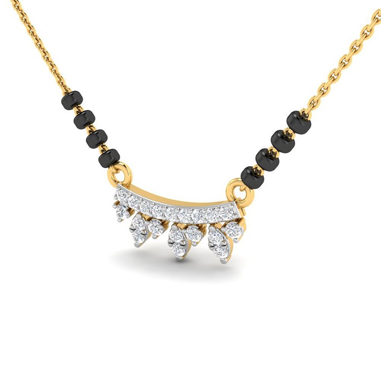 Amaya Diamond Mangalsutra with Free Gold Coin