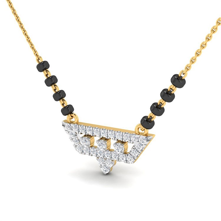 Maryam Diamond Mangalsutra with Free Gold Coin