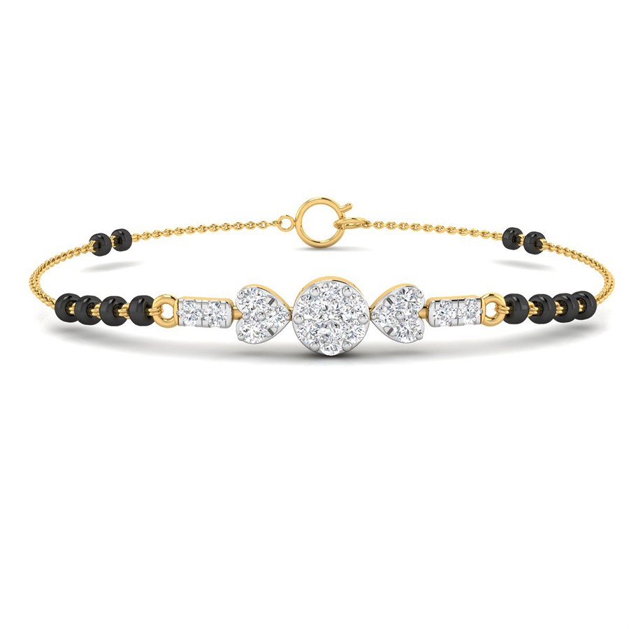 Aasma Diamond Mangalsutra Bracelet