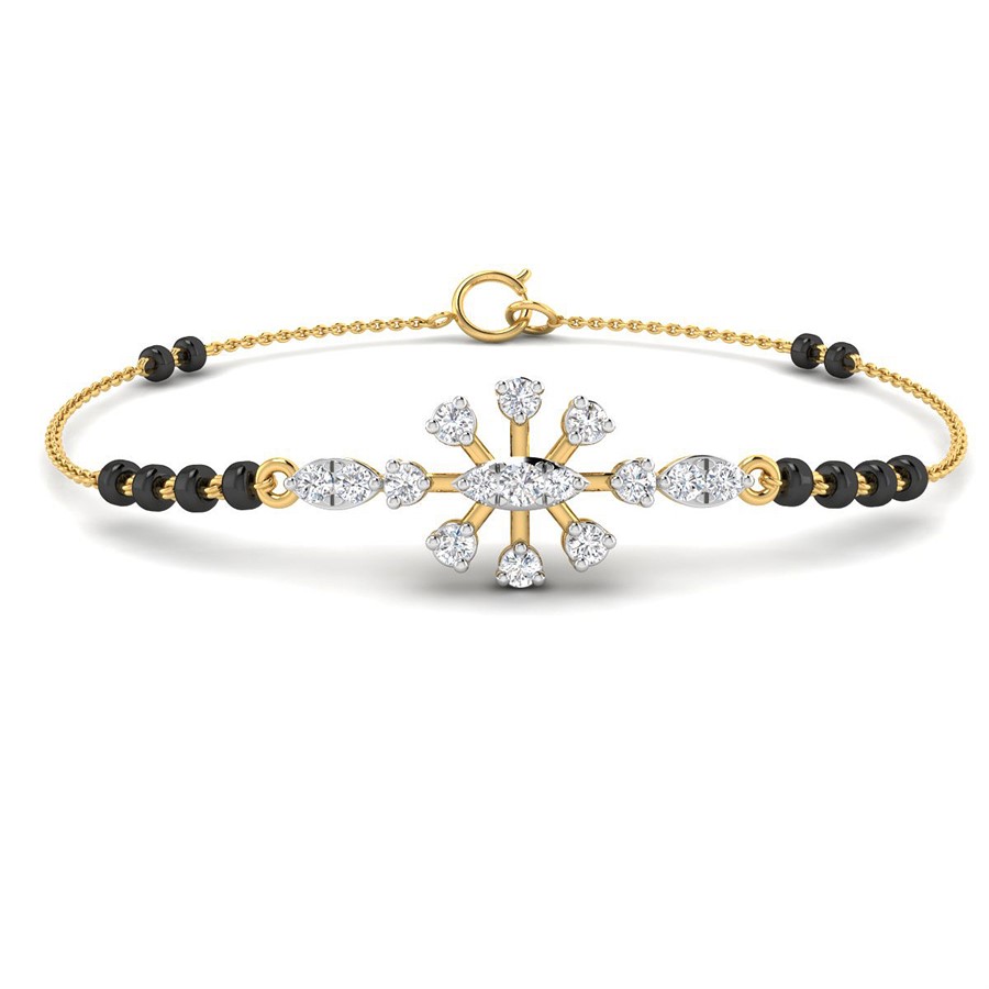 Aafiyah Diamond Mangalsutra Bracelet