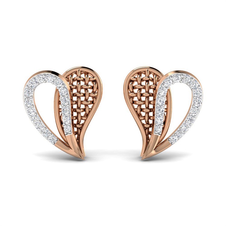 Rose Gold Earring For Women with Free Gold Coin