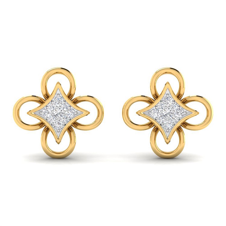 Diamond Earring For Women with Free Gold Coin