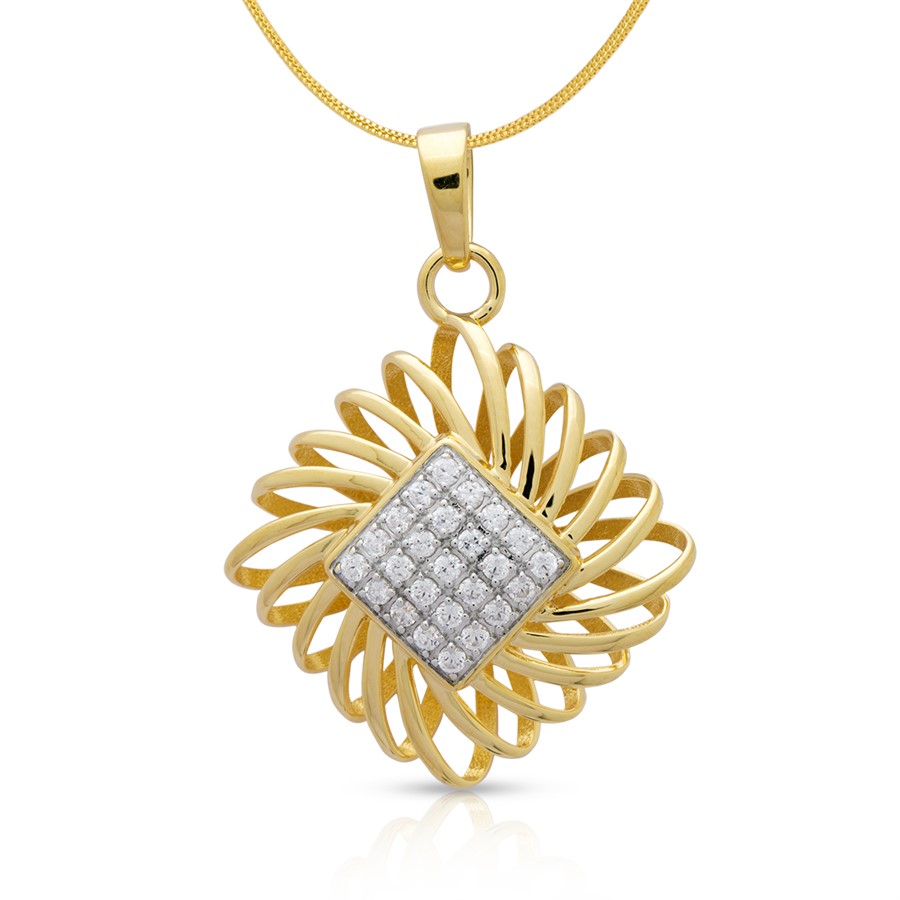 Gold Pendent For Women with Free Gold Coin