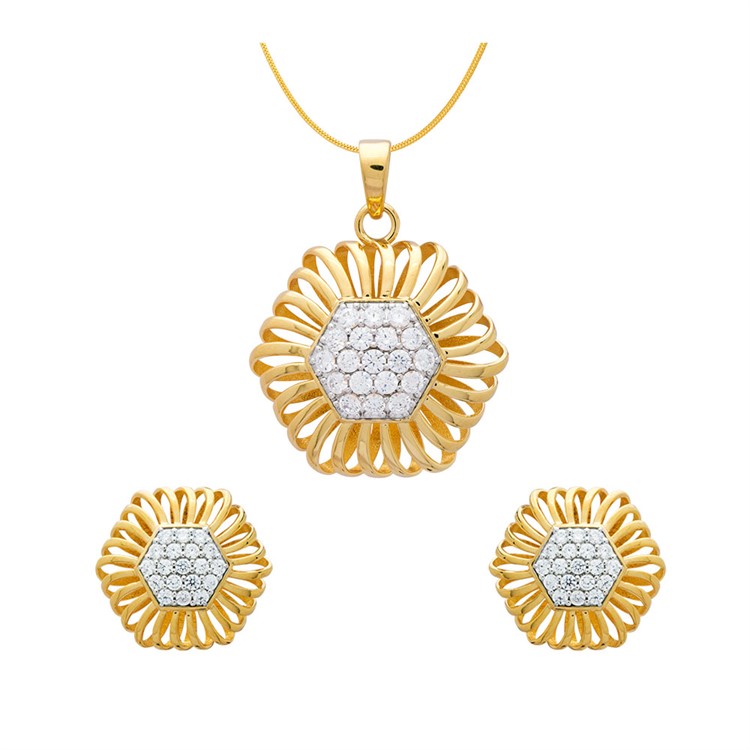 Gold Pendent Set For Women