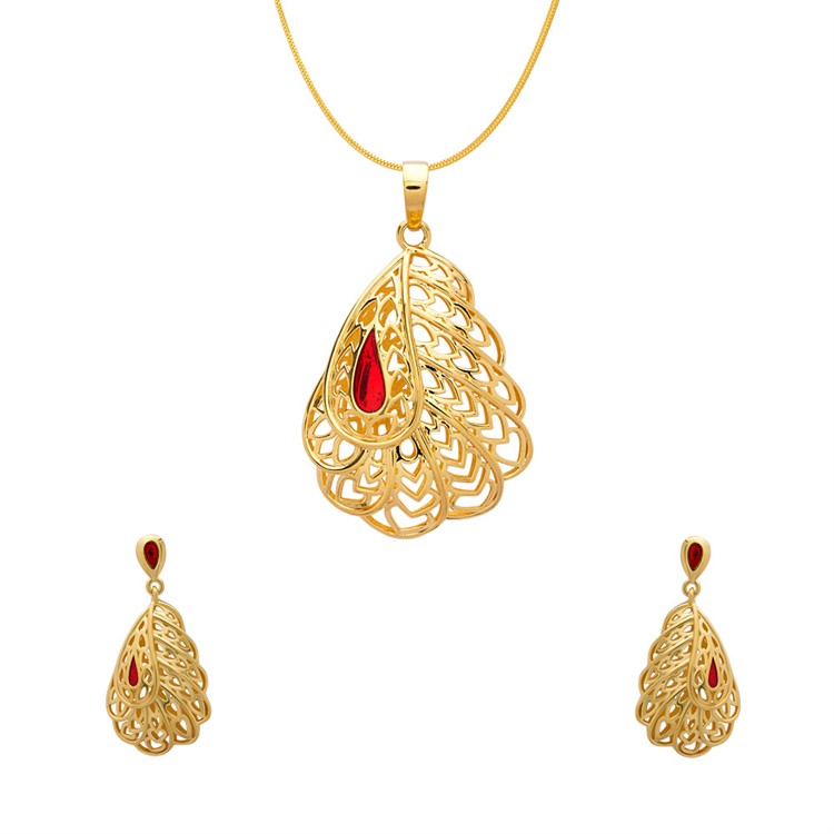 Gold Pendent Set For Women