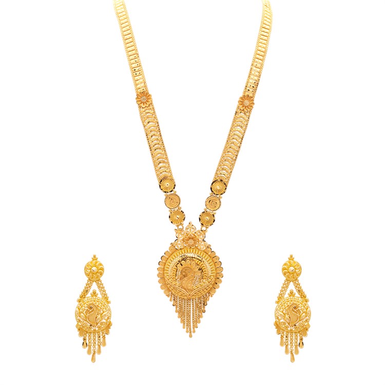 Gold Necklace Set For Women with Free Gold Coin