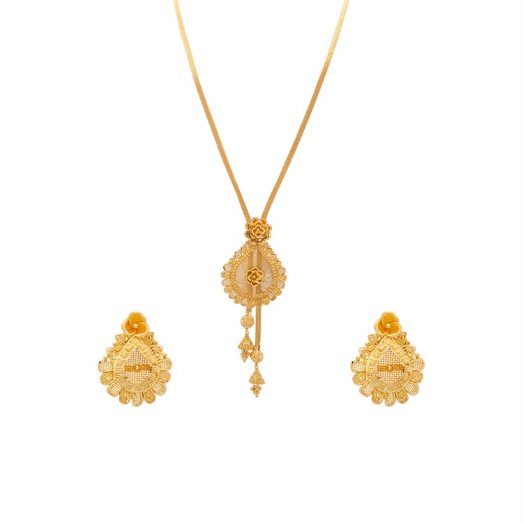 Gold Necklace Set For Women with Free Gold Coin