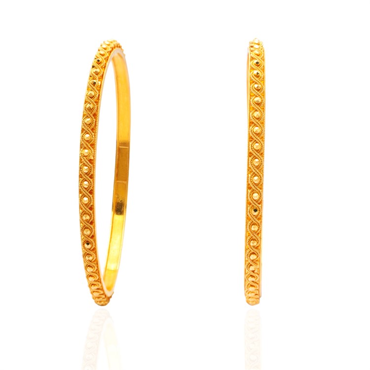 Gold Bangle For Women with Free Gold Coin