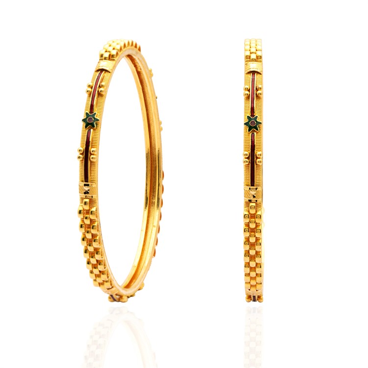 Gold Bangle For Women with Free Gold Coin