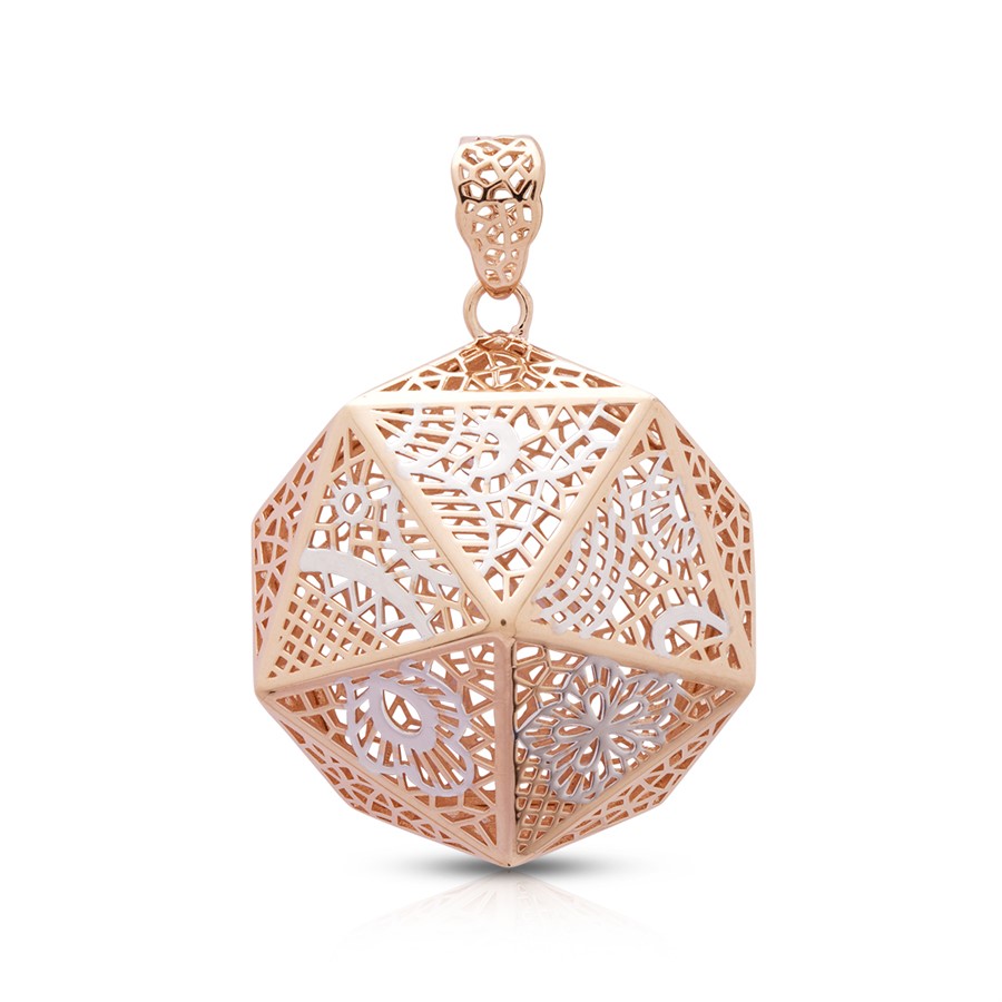 Rose Gold Pendent For Women with Free Gold Coin