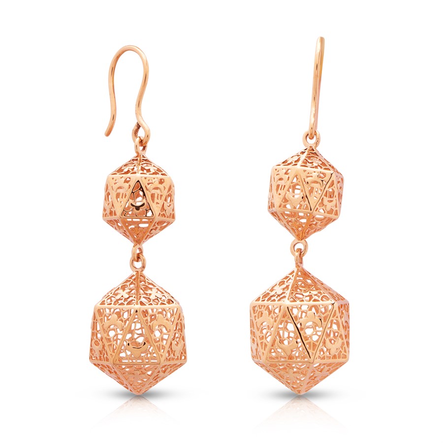 Gold Earrings with Free Gold Coin