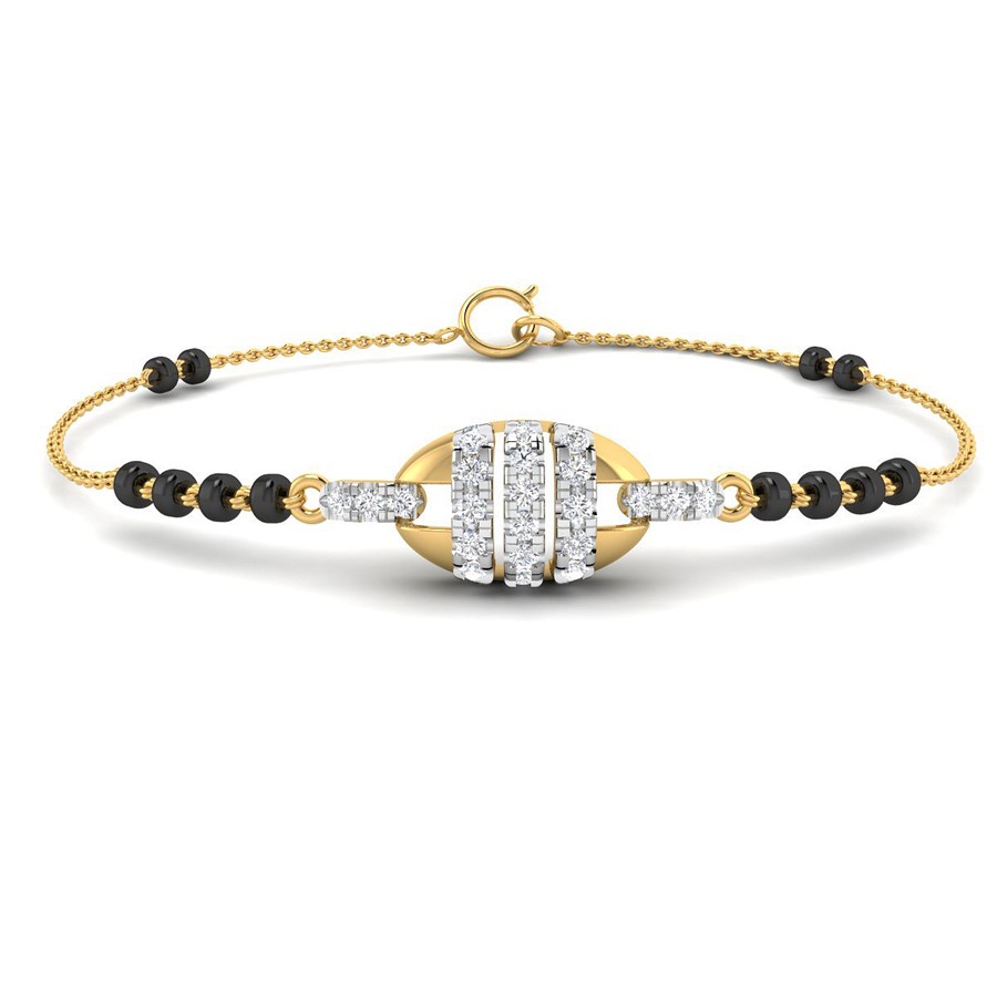 18KT Diamond Mangalsutra Bracelet