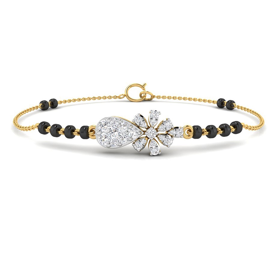 18KT Diamond Mangalsutra Bracelet