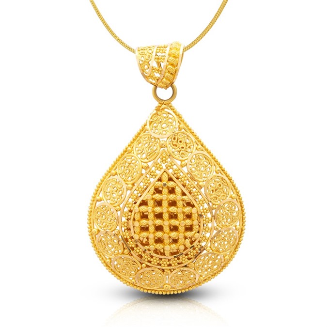 Gold Pendant with Free Gold Coin